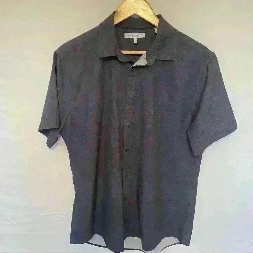 Men’s Vince Camuto Polo Blue and Maroon Size Large